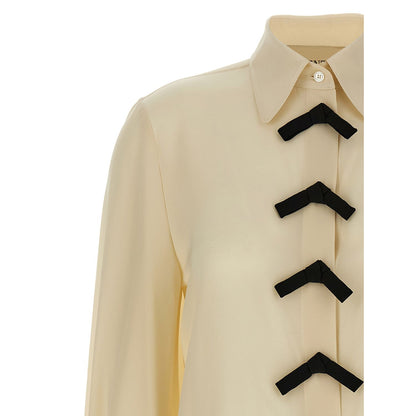 Valentino Garavani Beige Silk Blouse