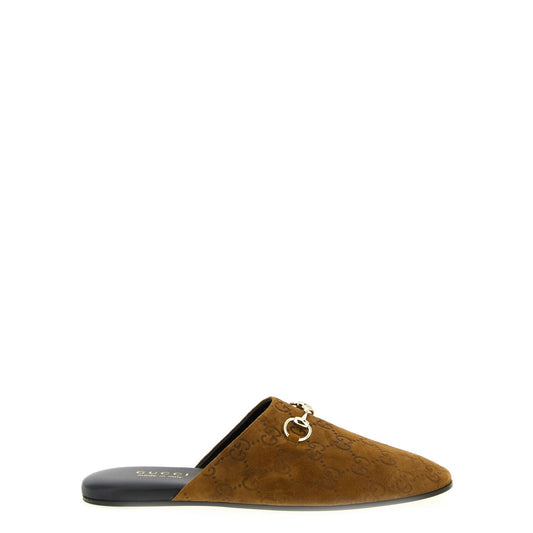 Gucci Brown Calfskin Mules