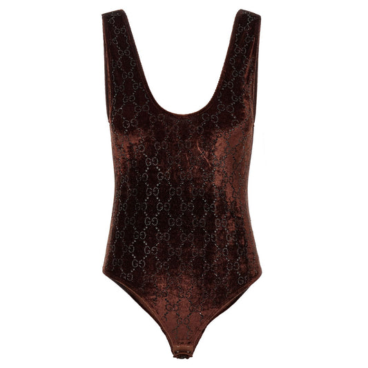 Gucci Brown Polyamide Bodysuit
