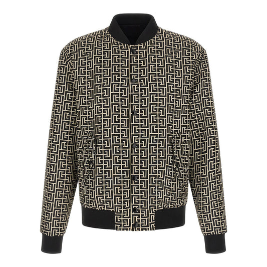 Balmain Black Polyamide Bomber