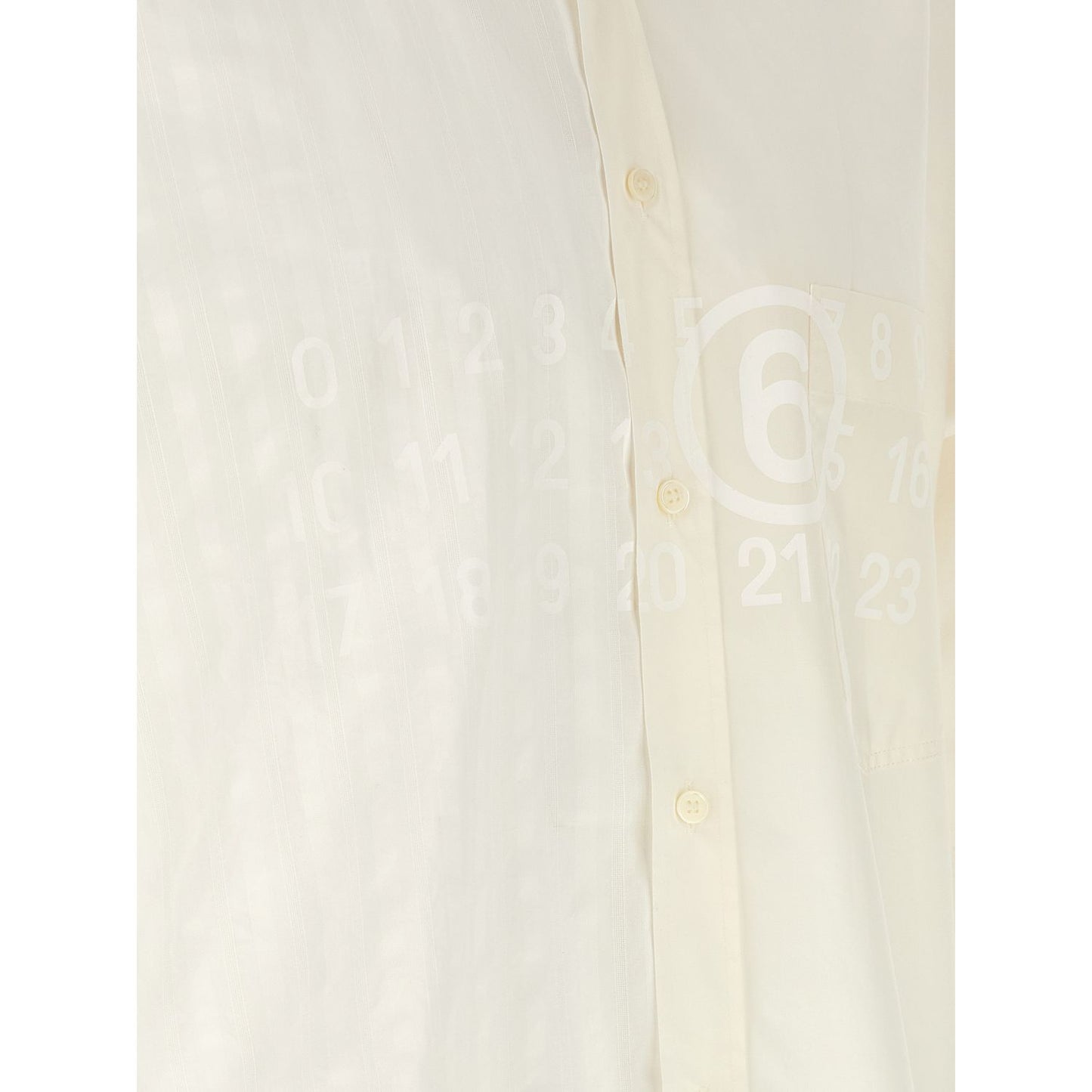 MM6 Maison Margiela White Cotton Blouse