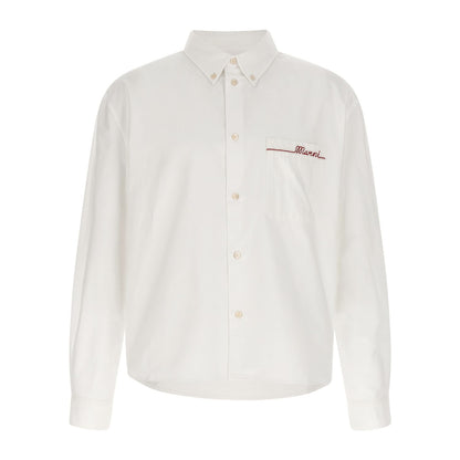 Marni White Cotton Blouse
