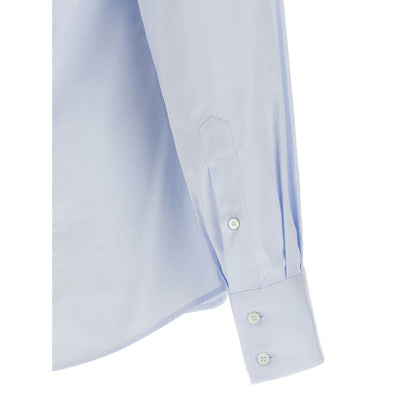 Brunello Cucinelli Blue Cotton Blouse