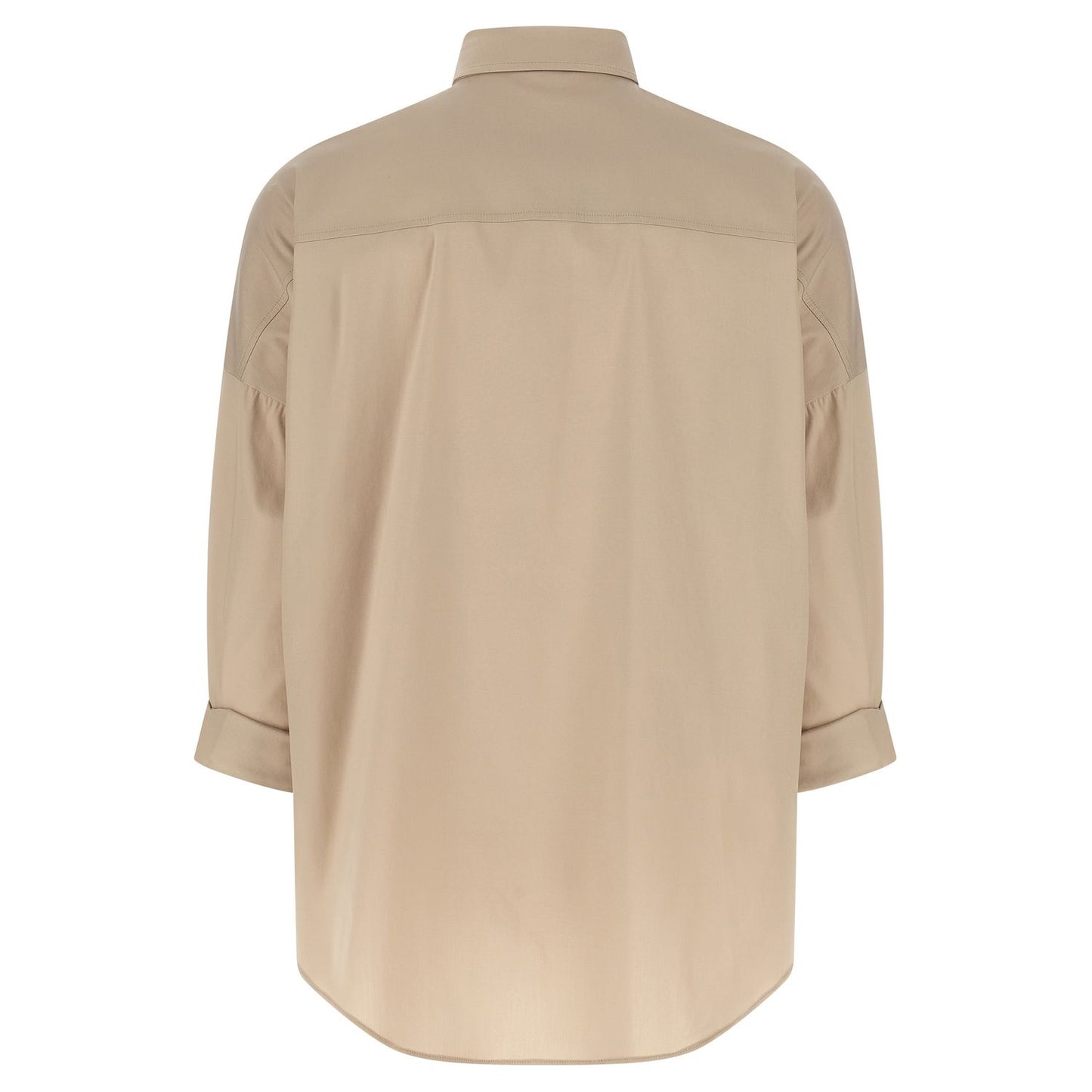 Brunello Cucinelli Beige Cotton Blouse
