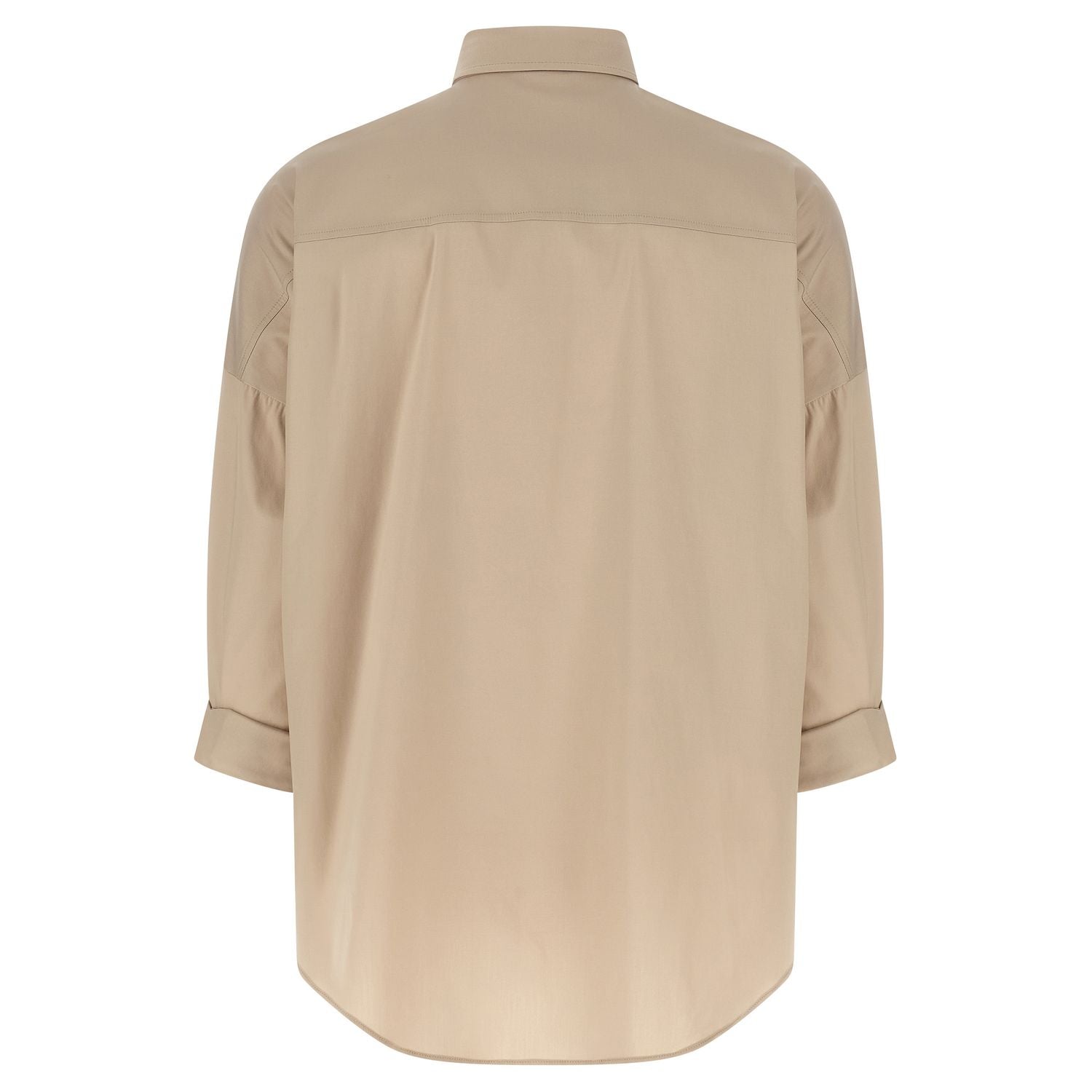 Brunello Cucinelli Beige Cotton Blouse