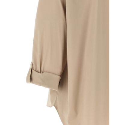 Brunello Cucinelli Beige Cotton Blouse