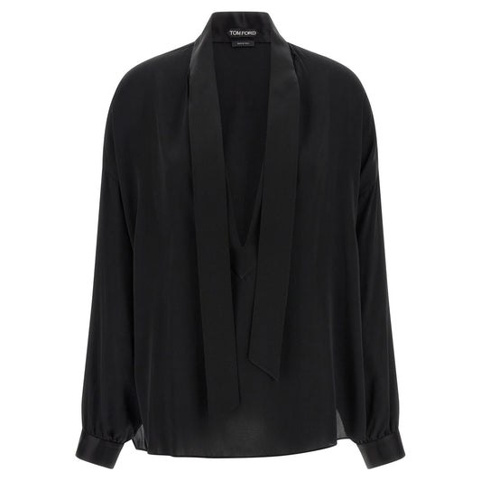 Tom Ford Black Silk Blouse