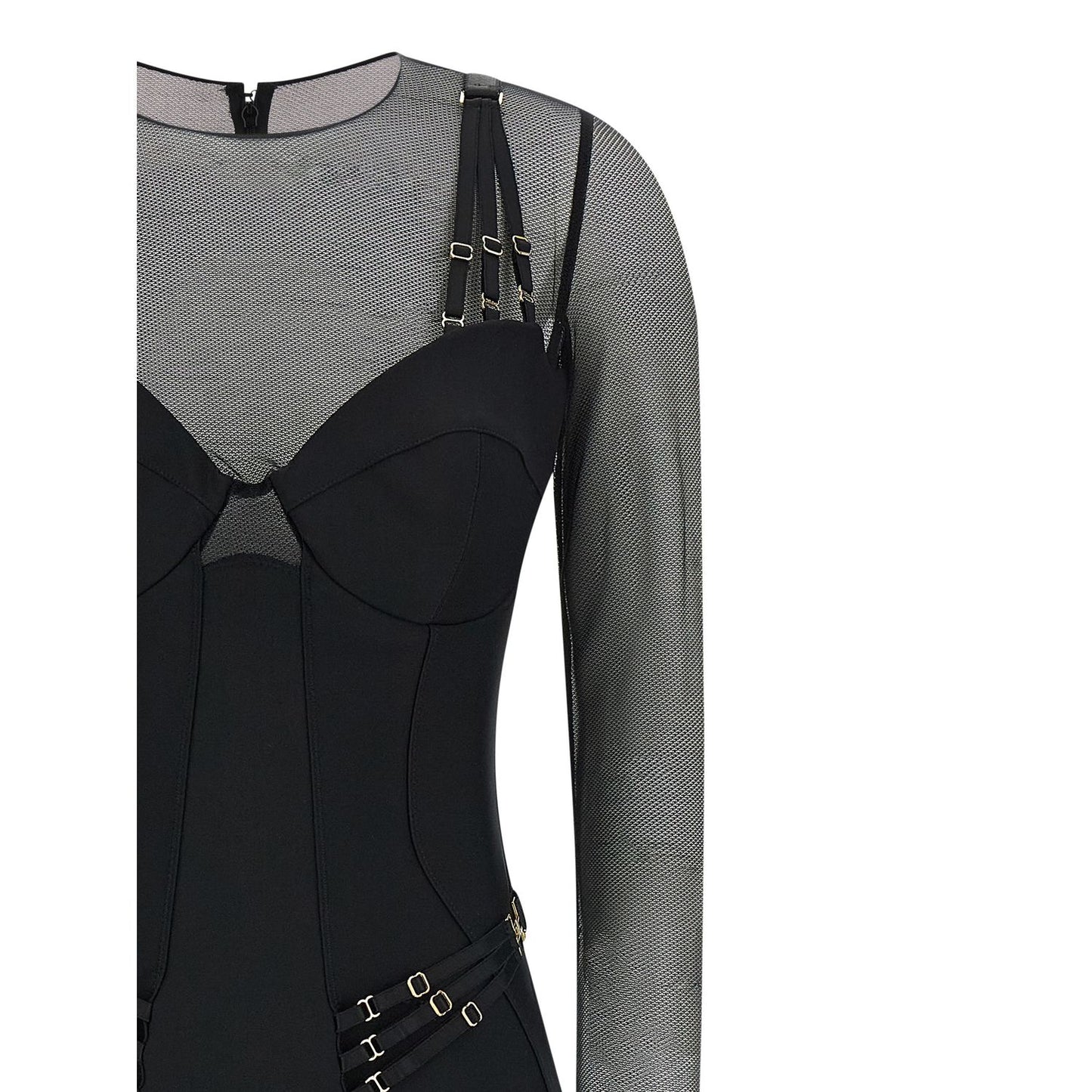 Elisabetta Franchi Black Polyamide Jumpsuit