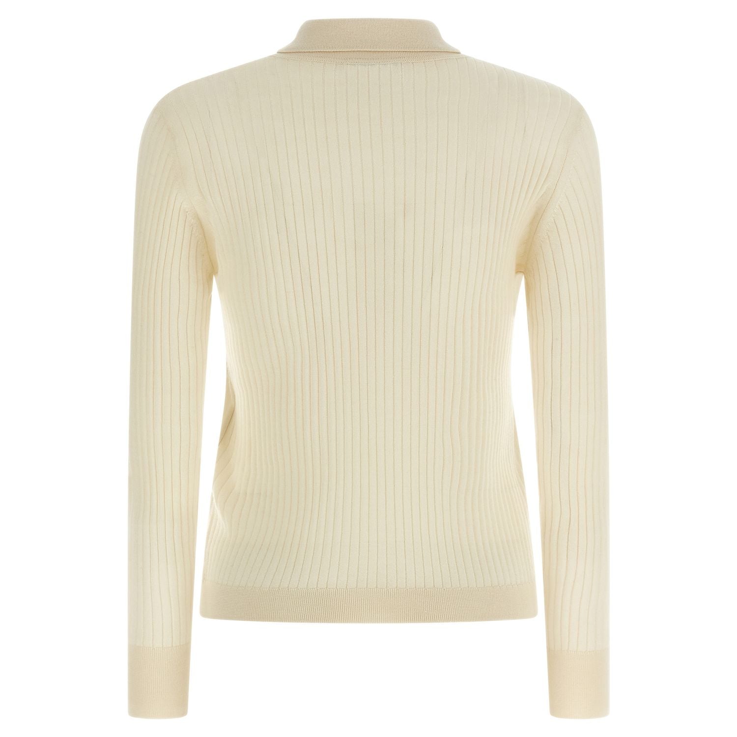 Max Mara White Cashmere Polo Shirt