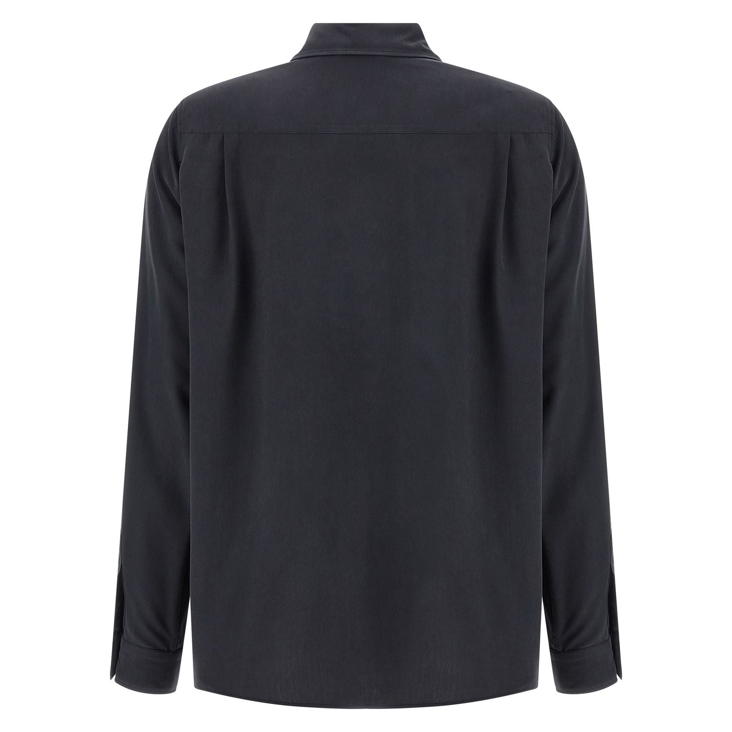 Max Mara Gray Silk Blouse