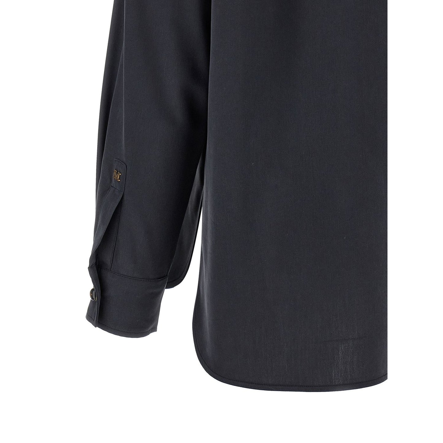 Max Mara Gray Silk Blouse