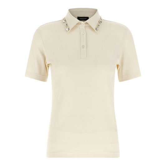 Fabiana Filippi Beige Cotton Polo Shirt