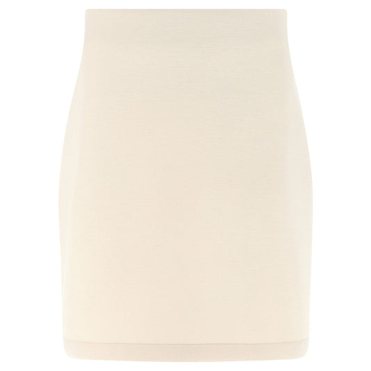 Fabiana Filippi Beige Modal Long Skirt