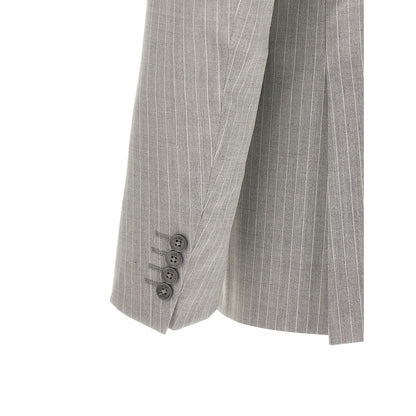 Pal Zileri Gray Polyester Two-Piece Suit