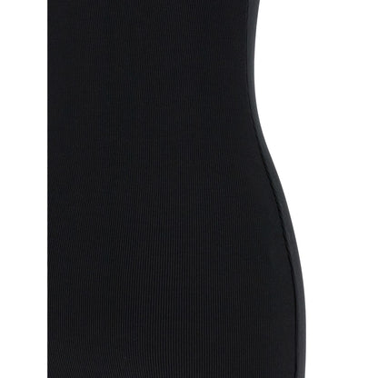 Off-White Bicolor Cotton Short Dress