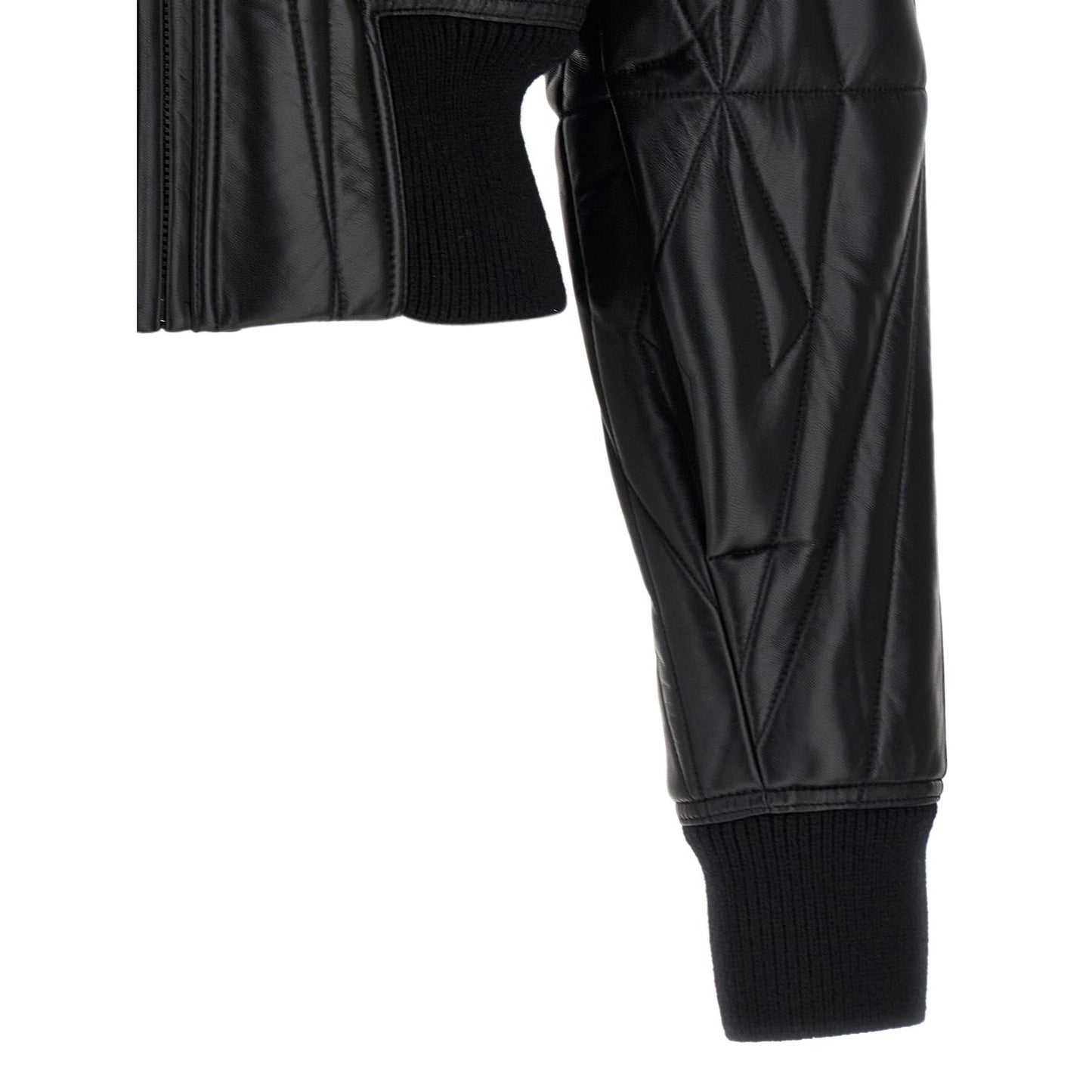 Rick Owens Black Lamb Leather Leather Jacket