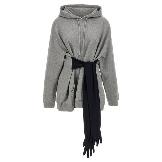 MM6 Maison Margiela Gray Cotton Short Dress