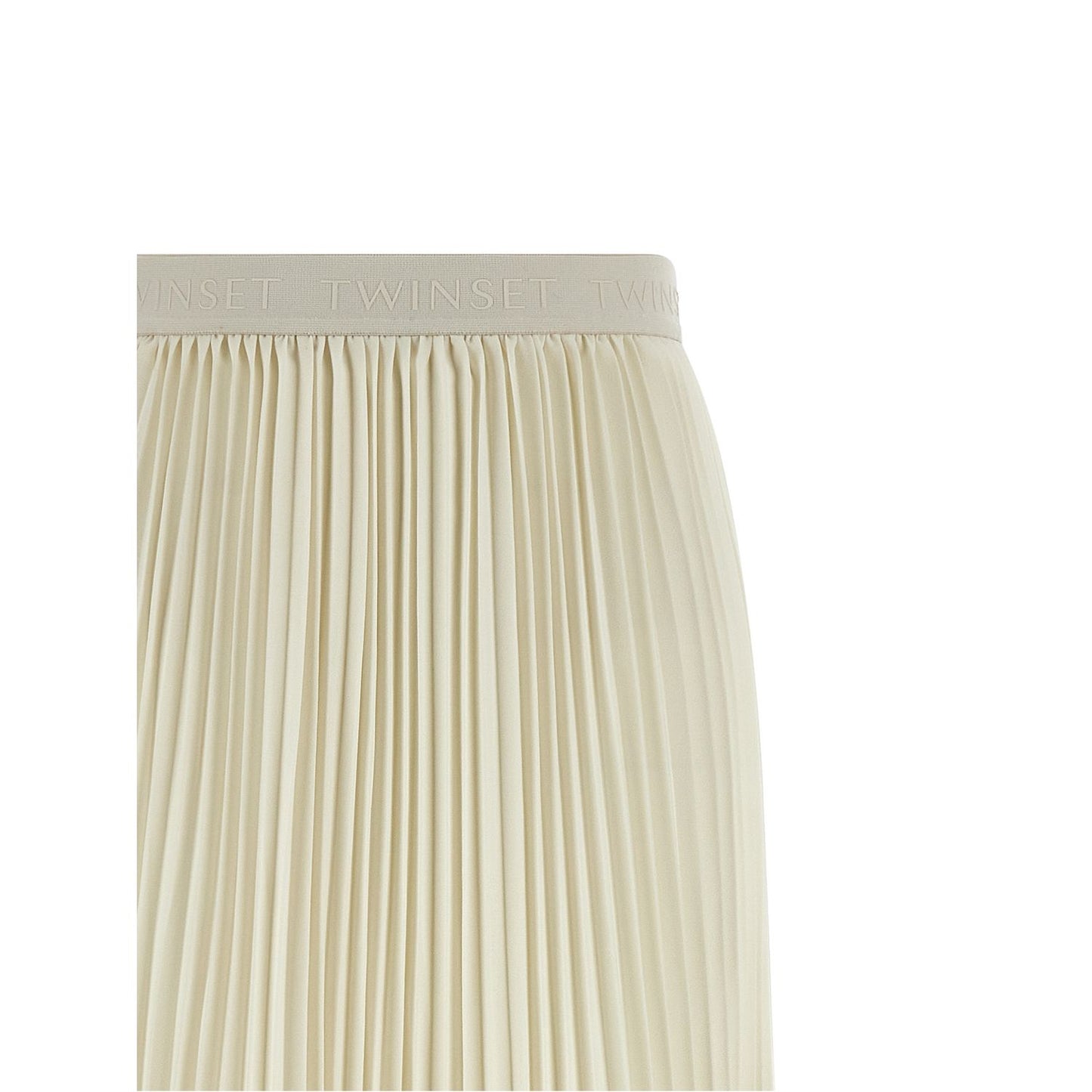 Twinset White Polyester Mini Skirt