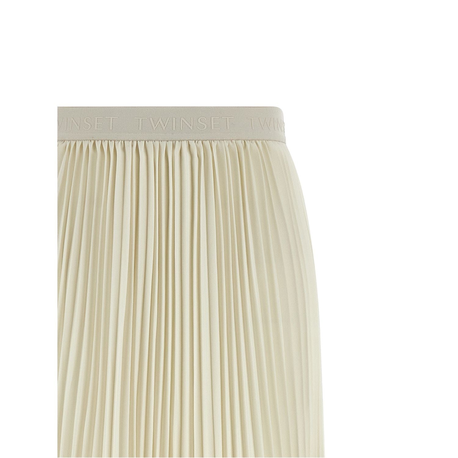 Twinset White Polyester Mini Skirt