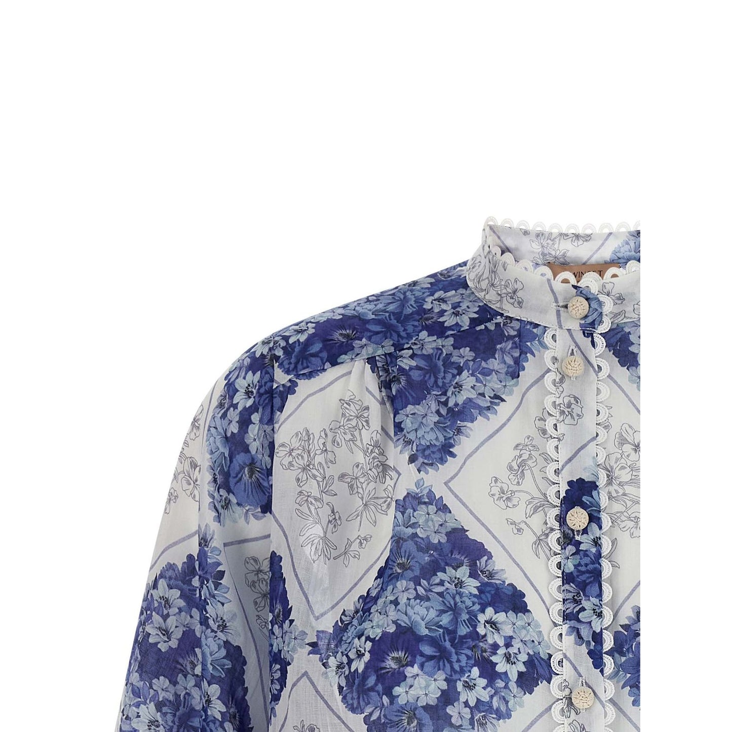 Twinset Blue Stingray Leather / Ray Skin Blouse