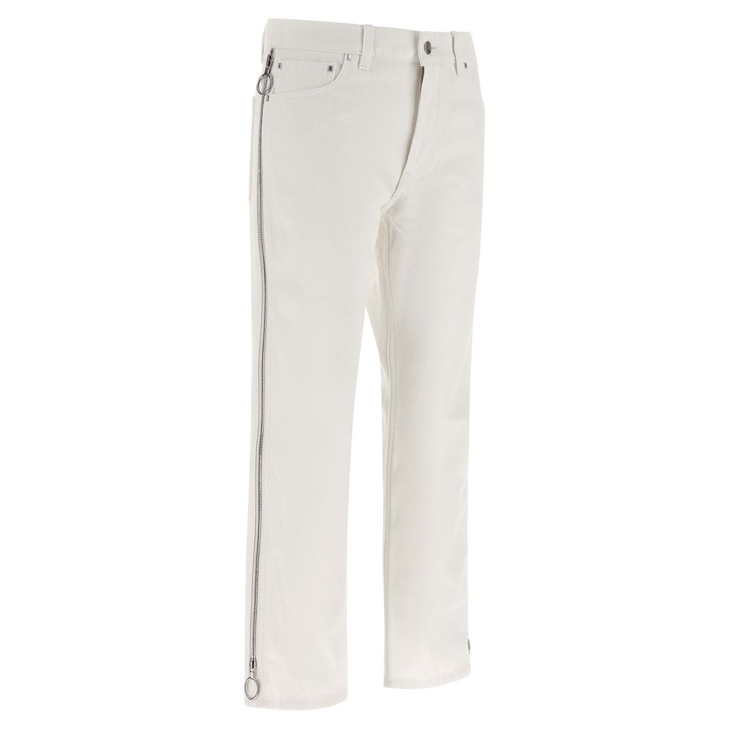 Paco Rabanne White Cotton Jeans Denim