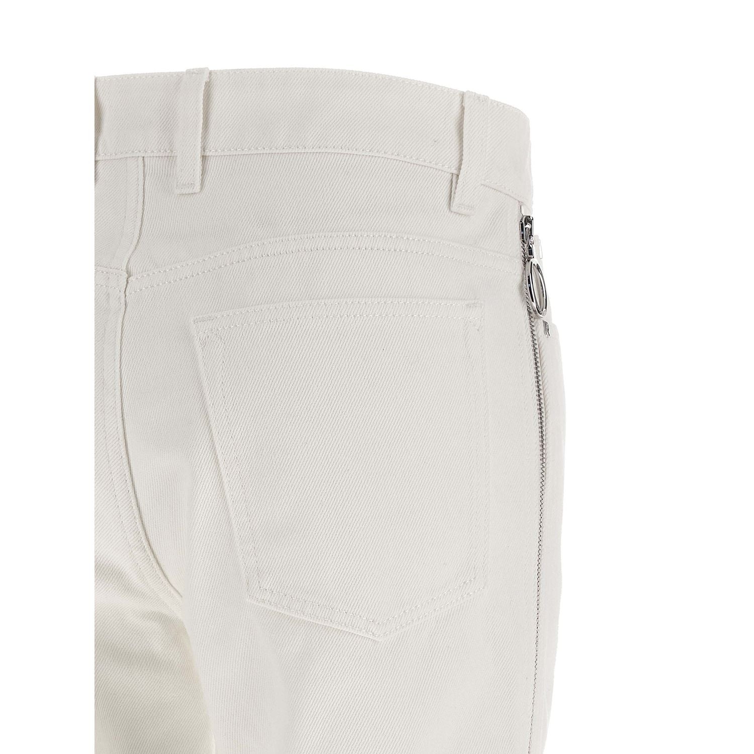 Paco Rabanne White Cotton Jeans Denim
