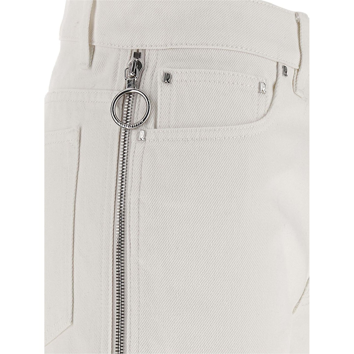 Paco Rabanne White Cotton Jeans Denim