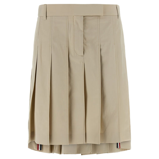 Thom Browne Beige Cotton Long Skirt