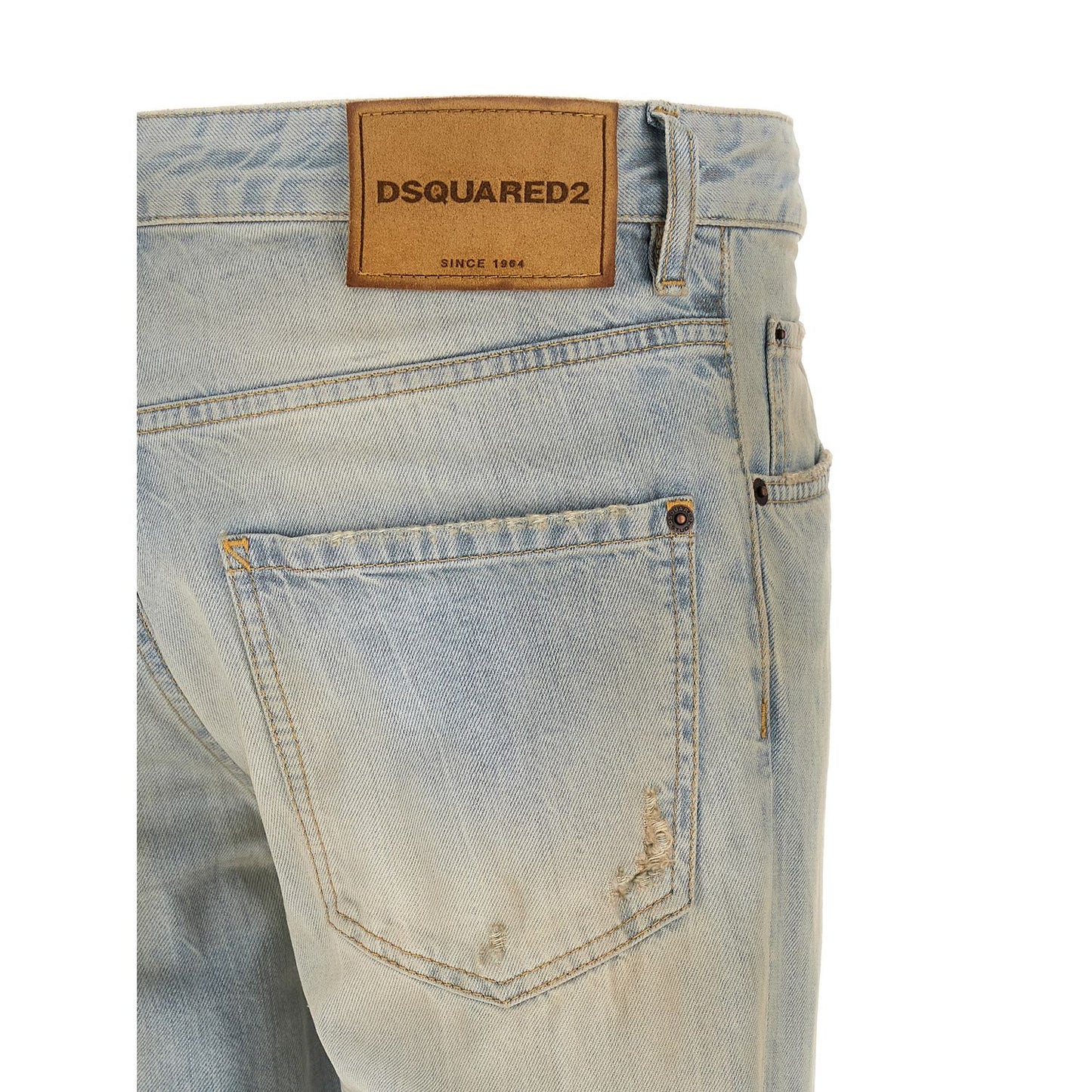 Dsquared² Blue Cotton Jeans Denim