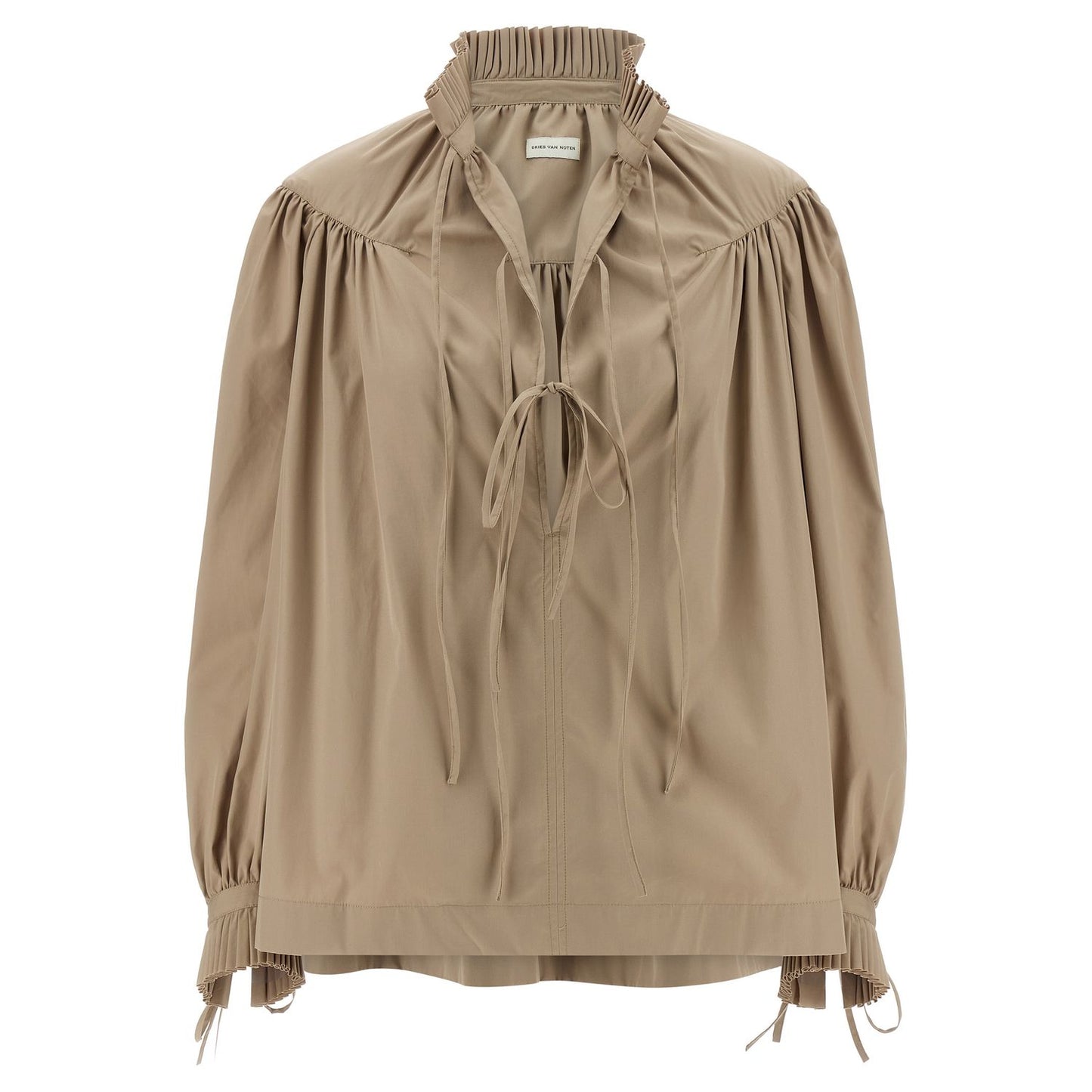 Dries Van Noten Beige Cotton Blouse