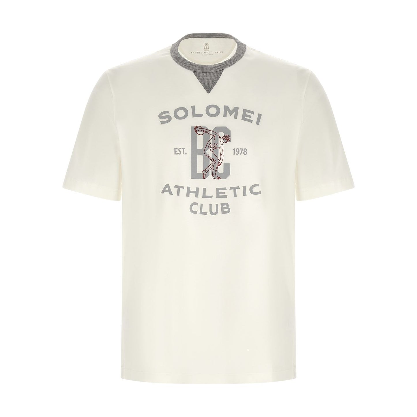 Brunello Cucinelli White Cotton T-Shirt