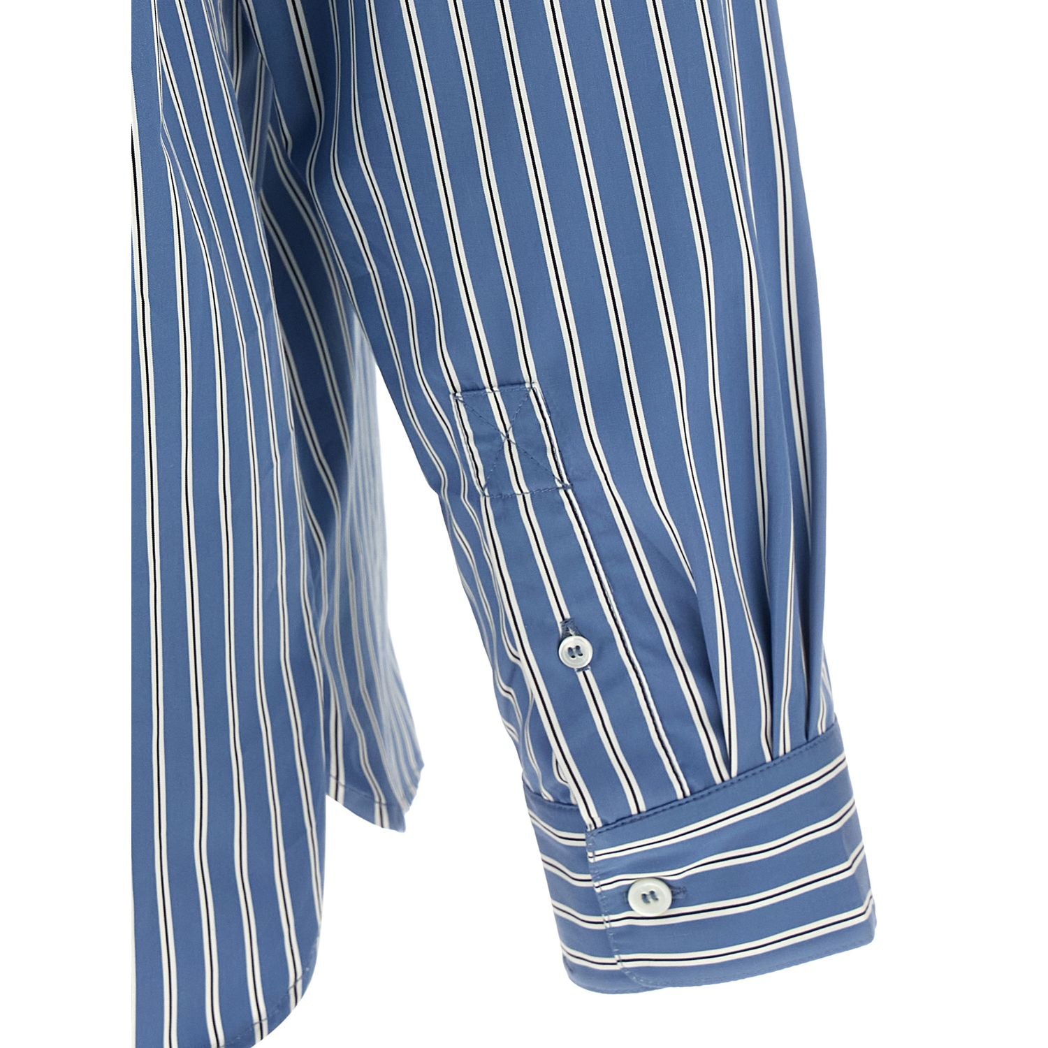 A.P.C. Blue Cotton Blouse