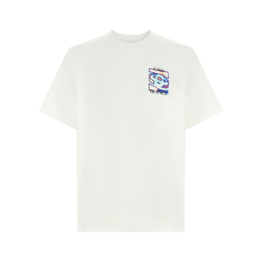 Casablanca White Organic Cotton T-Shirt
