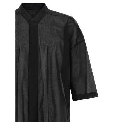 Rick Owens Black Cotton Blouse