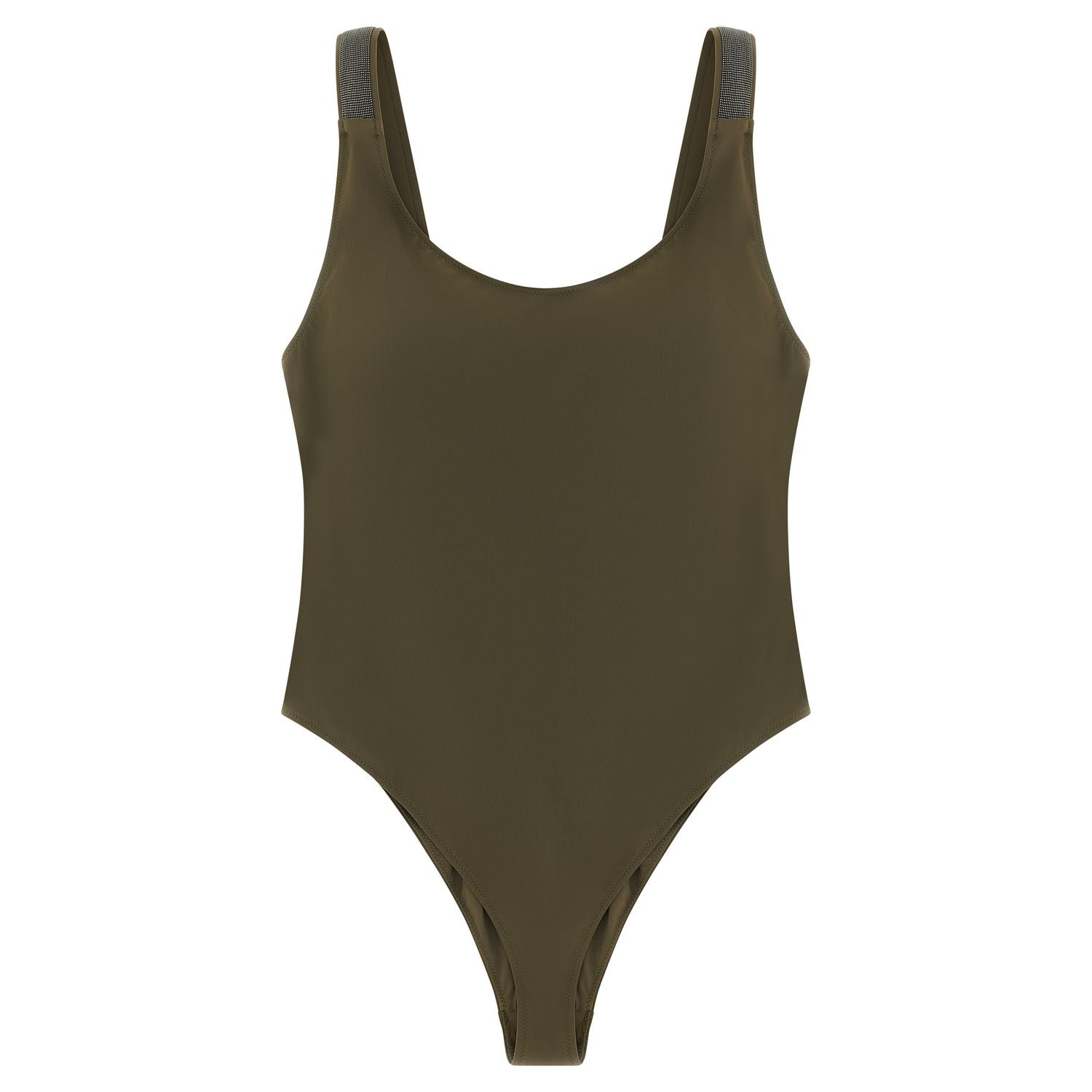 Brunello Cucinelli Bicolor Polyamide One-Piece Swimsuit