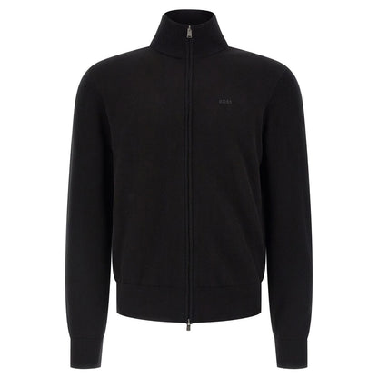 Hugo Boss Black Cotton Cardigan