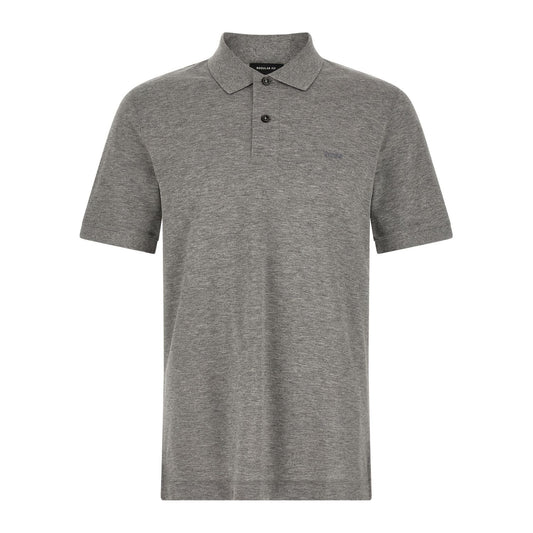 Hugo Boss Gray Cotton Polo Shirt