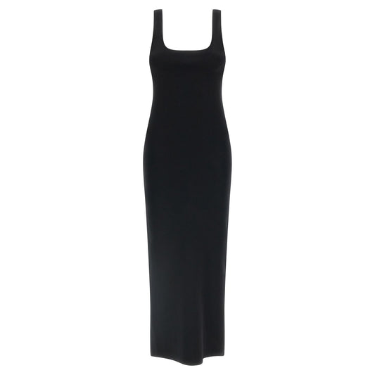 Entire Studios Black Viscose Midi Dress