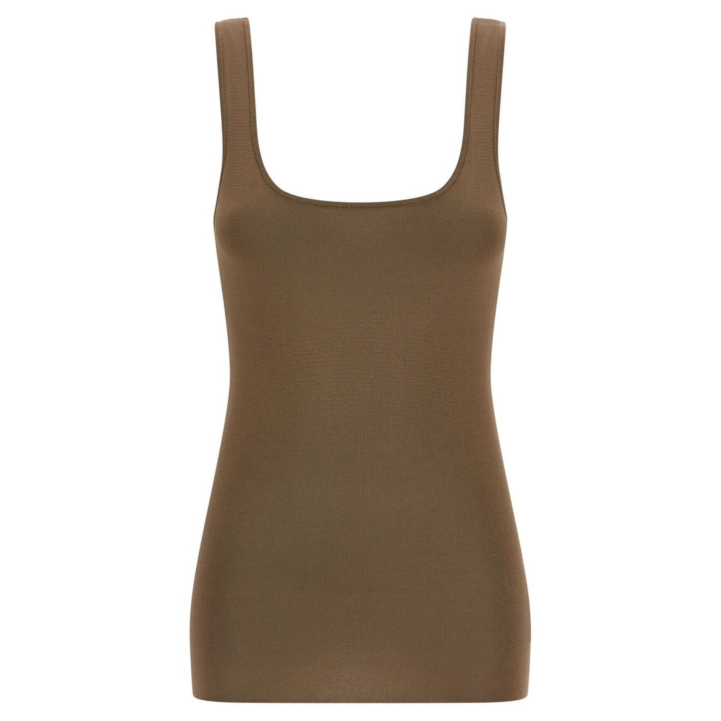 Entire Studios Brown Viscose Sleeveles T-Shirt
