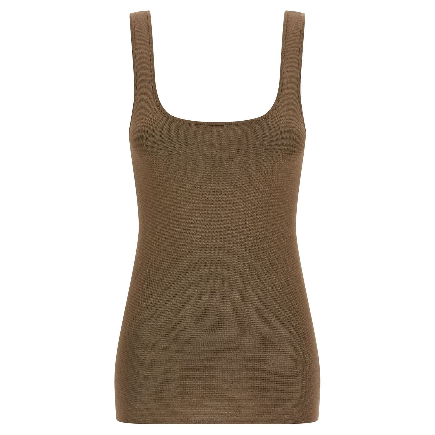 Entire Studios Brown Viscose Sleeveles T-Shirt