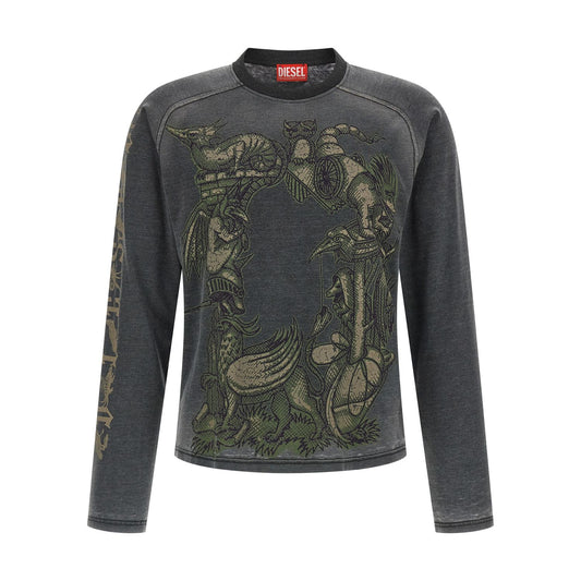 Diesel Gray Cotton Sportswear