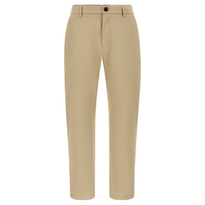 Department 5 Beige Cotton Cropped Pants
