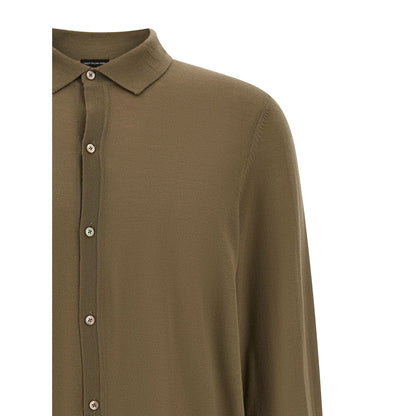 Hugo Boss Bicolor Virgin Wool Polo Shirt