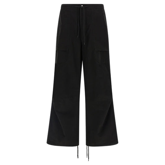 Entire Studios Black Cotton Cargo Pants