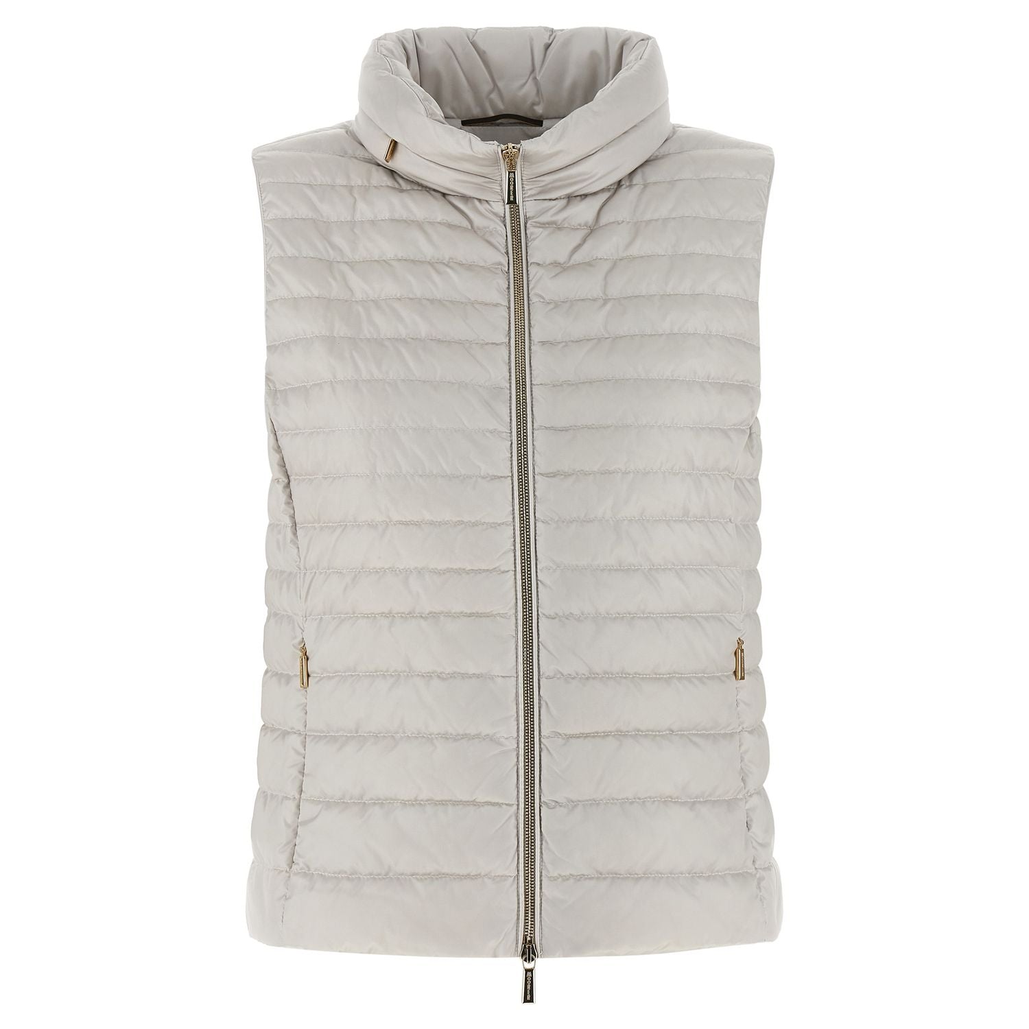 MooRER Beige Polyester Sleeveless Jacket