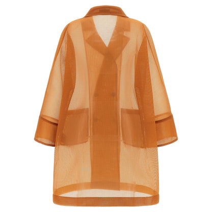Herno Orange Polyester Coat