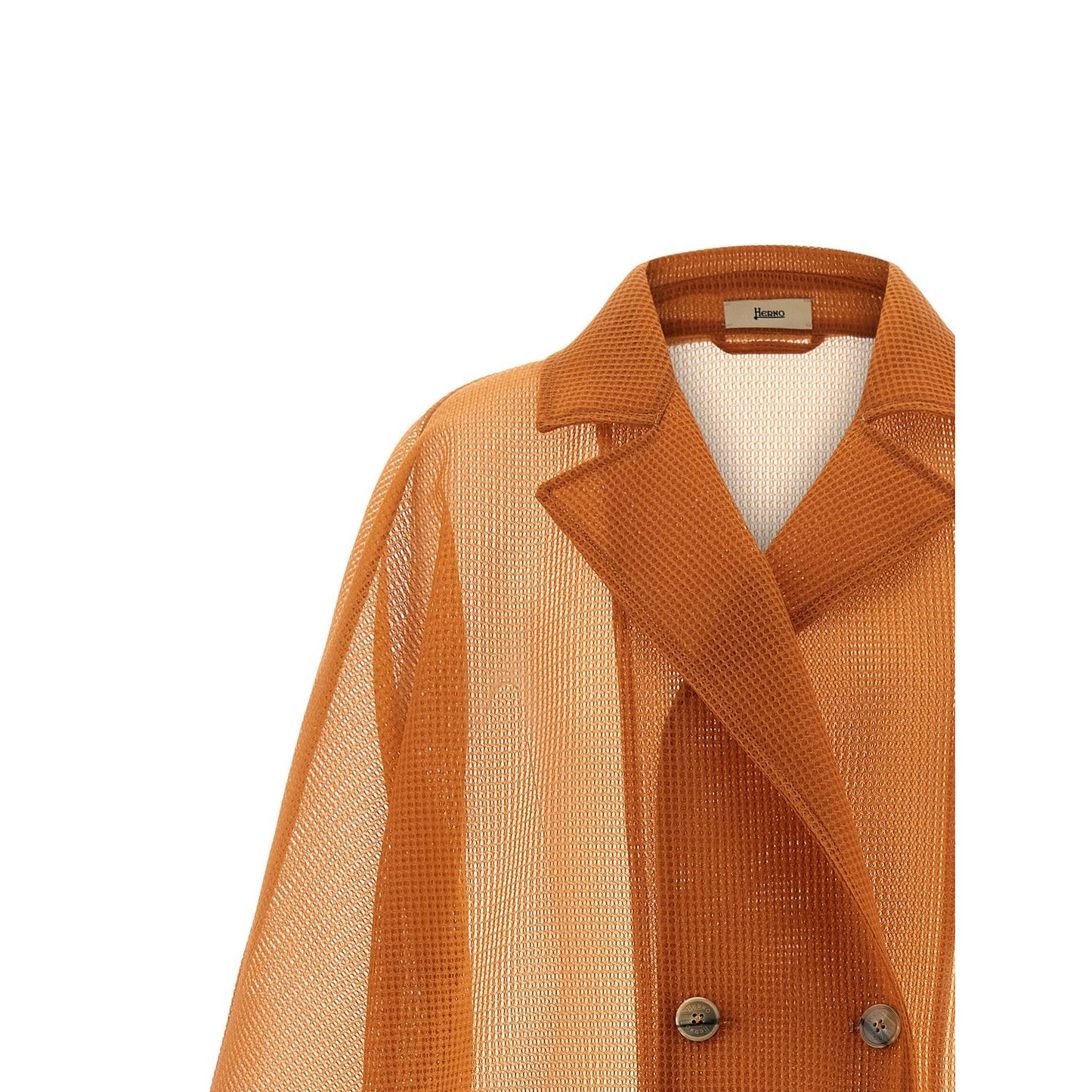 Herno Orange Polyester Coat