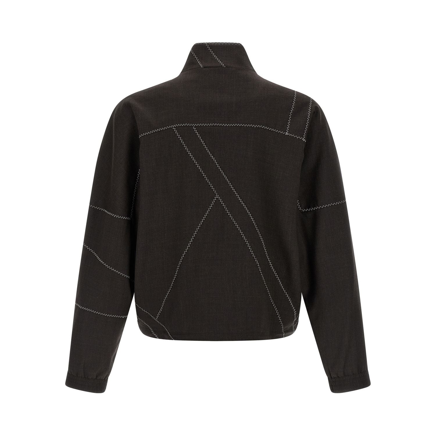 Kiko Kostadinov Brown Virgin Wool Full-Length Jacket