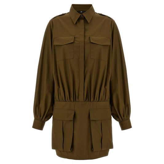 7 For All Mankind Brown Cotton Short Dress