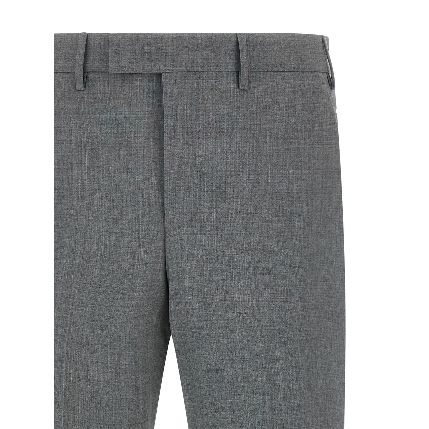 PT Torino Gray Virgin Wool Dress Pants
